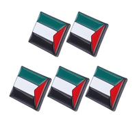 Yardwe 5pièces Broche Forme Drapeau Palestinien Epingle Metallique Reversible Amusante et Mignonne pour Vetements Sacs à Dos et Accessoires