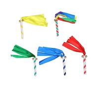 Yardwe 5pièces Ruban De Danse Pompons De Sport Pompons De Fête Accessoire De Costume De Pom-pom Girl Aérobic Pour Événements