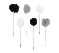 Yardwe 6 Pièces Balle Interactive pour Chats D'intérieur Plume Imitation, Accessoires en Métal, Suspendu pour Jeux Ludiques et Enrichissement des Félins Actifs