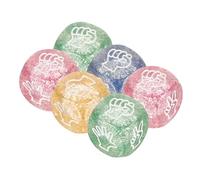 Yardwe 6 Pièces Dés à Jouer Lot de Dés Créatifs pour Jeux de Société et Fêtes Accessoires Ludiques Couleurs Aléatoires pour Animations et Réunions Amicales Couleur
