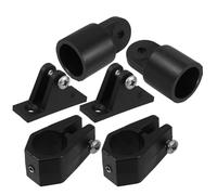 Yardwe 6 Pièces Kit de Fixation pour Bâche de Bateau Noir en Plastique Léger Œillet de Capuchon et Charnières de Pont pour Installation Facile Toit de Yacht Plusieurs Styles