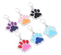 Yardwe 6 Pièces Plaque D'identification pour Chien et Chat en Alliage de Zinc, Pendentif Suspendu Élégant Design Moderne et Détails Délicats, Accessoire pour Animaux de Plusieurs Styles