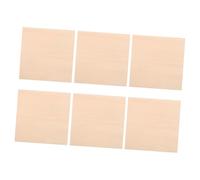 Yardwe 6 Pièces Plaques Bois Naturel Non pour Bricolage Découpe et Projets de Menuiserie Panneaux Contreplaqué de pour Peinture et Pyrogravure
