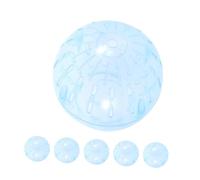 Yardwe 6 Pièces Roue de Course silencieuse Balle de Hamster pour Animaux de Compagnie de Course pour Petit Animal de Compagnie pour Hamster Plastique Ciel Bleu