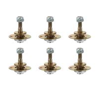 Yardwe 6 Pièces Roulement de Pivot M8x45mm pour Fauteuil à Bascule en Fer | Quincaillerie de Connexion pour Mobilier, Usage Intérieur et Extérieur, Finition Fer Plaqué Or, Silencieux