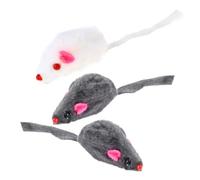 Yardwe 6 Pièces Souris pour Chat Interactive avec Son en Peluche | Mini Intérieur, Stimule L’instinct , Aide à Occuper Kitty et Chatons, Usage Maison Couleur Aléatoire