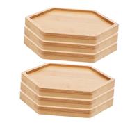 Yardwe 6 Pièces sous-Pots Drainants Décoratifs pour Bonsaïs Support Stable pour Micro Paysages Intérieurs Protège-Meubles et Table de Cuisine