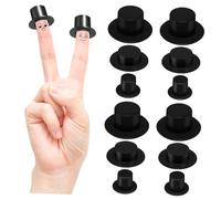 Yardwe 60 Pièces Chapeaux Décoratifs Miniatures Chapeaux de Bonhomme de à Large Bord pour Décorations de Noël et Artisanat