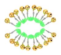 Yardwe 60 Pièces Fishing Bell Alarm Clips with Dual Ring Loud Alerts Portable Rod Tip Indicator for Ice and Sea Fishing Quick Response Fish Detector