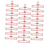 Yardwe 60 Pièces Petite Porte-vêtements Doll Mini cintres Mini Accessoires Cintres de qualité pour poupées Petites de poupée Cintre de ée s Plastique