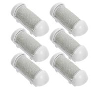 Yardwe 6pcs Têtes de Remplacement pour Ponceuse à Pied Électrique, Accessoires en Plastique Faciles à Nettoyer, pour Éliminer Callosités et Peaux Mortes Lors Pédicure