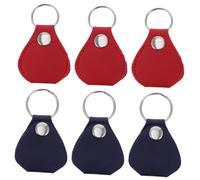 Yardwe 6pièces Porte-médiators Porte-clés Cuir Étui à Médiators pour Organisateur Inclus
