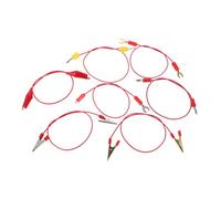 Yardwe 7 Pièces Kit de Câbles de Test avec Fiches Banane Pinces et Fourches U pour Expériences Scientifiques Éducatives pour Garçon Fille pour Circuits Électriques et Physique Classe