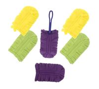 Yardwe 7 pièces Recharges Lingettes Dépoussiérantes Réutilisables Kits de Rechange pour Balai à Poussière Têtes Lavables Multi-surfaces pour Nettoyage Sol Plafond Cuisine Voiture Usage