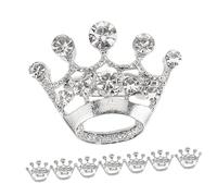 Yardwe 8 pièces Broche Couronne Épingle Alliage Léger Accessoire Élégant pour Robes Femmes pour Mariage Fête et Usage Quotidien