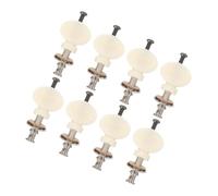 Yardwe 8 Pièces Chevilles Daccordage Universelles pour Ukulélé Mécaniques avec Poignée Ronde Confortable Accessoires Durables pour Modèles Folk et Soprano