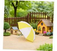 Yardwe 8 pièces Miniature Dollhouse Umbrellas Small Sunny Rainy Umbrella Accessories for Pretend Play and Dollhouse Decor