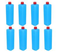 Yardwe 8 Pièces Poche de Froid Réutilisable Bleue pour Camping, Bloc de Glace Rechargeable en PE 16,5x4x3,8cm, pour Soda et Bière, pour Bureau et Plein Air