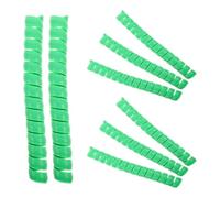 Yardwe 8 Pièces Protection Spirale pour Tronc D’Arbre en Plastique Vert | Manchon Extensible et Amovible, Protection les Animaux, pour Jeunes Plants et Plantations