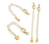 Yardwe 8 pièces Rallonges Chaîne pour Colliers et Bracelets Chaîne Extension Inoxydable Pratique pour Création Bijoux et Réparation Lot pour DIY Bijouterie