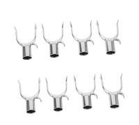 Yardwe 8 pièces U Shaped Garden Support Stake Replacement Heads Diameter Weatherproof Long Reach Hooks for Flower Beds and Vertical Gardens