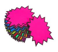 Yardwe 80pcs Étiquettes de Vente en Rafale en Papier Fluorescent Design Unique Éclaté, pour Étiquetage Rapide et Usage Polyvalent en Magasins et Expositions