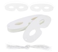 Yardwe 80Pièces Masques Papier pour Décoration Masques de Mascarade Blancs pour Hommes pour DIY Événements Costumés