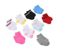 Yardwe 9 Paires Chaussettes Coton Mini pour Poupées Filles Accessoires Vêtements pour Jouets Action Figures Cadeau Anniversaire Garçon Fille