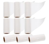 Yardwe 9 pièces Lingettes Adhésives Recharge Mini Portables pour Éliminer Poils Animaux Vêtements Meubles Literie Collantes