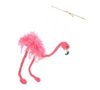 Yardwe à Fils Flamant Rose en Peluche Jouet Interactif pour Garçon et Filles Animaux Jouet Éducatif Créatif pour Spectacles et Jeux Artisanat de Figurine