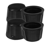 Yardwe Accessoire Quad Cache Moyeu Caoutchouc Noir, Lot de 4, Protection Solide pour Moyeu Roue ATV 110-300cc, Facile à Installer