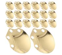 Yardwe Acier Inoxydable Écailles D’Armure Médiévale 50 Pièces | Plaque Modulaire à Trou de Couture, Bords Chanfreinés et Lissés, pour Réparation Scénique Couleur Aléatoire