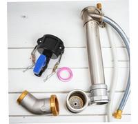 Yardwe Adaptateur de Réservoir Plastique avec Valve Sphérique vers Filetage pour Tuyau de Jardin de Eau pour Irrigation et Arrosage