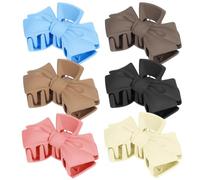 Yardwe Agrafes Cheveux Nœud en Plastique, Clips Résistants et Faciles à Utiliser, pour Cheveux Longs et Coiffures Variées