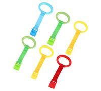 Yardwe Anneaux De Traction Pour Lit De Bébé Et Parc Lot De 6 Pièces Pour Apprentissage Marche Accessoires Sûrs En Plastique Robuste Anneaux D’appui Pour Soutien Debout En Intérieur Bébé