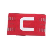 Yardwe Armband de Capitaine de Football Ajustable Élastique Bande de Leader Équipe pour Garçon Fille et Adultes Armband C Lettre Rouge pour Matchs et Entraînements