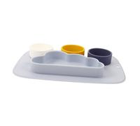 Yardwe Assiette Silicone Antidérapante pour Garçon Fille Plaque Aspiration à Compartiments Compatible Micro Ondes Vaisselle Design Assiette Divisée