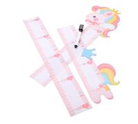 Yardwe Autocollant de Mesure de Taille pour Garçon et Filles Motifs Animaux Colorés, Pvc Résistant, Décoration Murale Amovible pour Chambre Bébé, Toise Murale Pédagogique, Set
