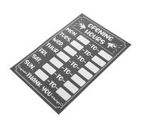 Yardwe Autocollants Réinscriptibles D'heures D'ouverture en Pvc Résistants Soleil et Étanches pour Magasins et Cafés Adhésif Auto-collant Solide