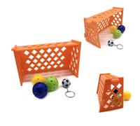 Yardwe Ballon de Football D'entraînement pour Oiseaux Mini- de Football pour Perroquets Jouets D'intelligence pour Perroquets Accessoires pour Oiseaux