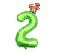 Yardwe Ballon Numéroté Faire La Fête Décor De Ballon De Fête Dirigé Nombre Dinosaure Décoration Pour Décor De Ballons Film D'aluminium