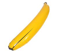 Yardwe Banane Gonflable Géante 173 CM en PVC Imperméable Jaune Décoration Banane pour Fête Extérieure Carnaval Piscine et Anniversaire Fruit Factice Flottant Polyvalent
