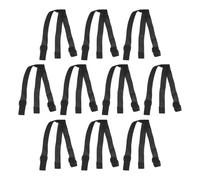 Yardwe Bandeau de Phare à Sangle Élastique Extensible, Lot de 10 Noir
