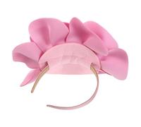 Yardwe Bandeau Élégant Vert Fleur en Polyester et Perles pour Femmes, Résistant Décoloration, pour Coiffes de Carnaval et Séances Photo