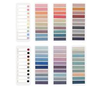 Yardwe Bandes de Lecture Autocollantes en Pet Transparent pour Bureau, 8 Livres de Marqueurs de Phrase Portables Notes Manuscrites, Accessoire D'apprentissage Pratique