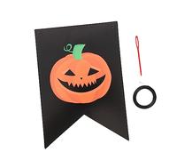 Yardwe Bannière Anniversaire Halloween Décoration Happy Birthday avec Motifs de Fantômes et Citrouilles pour Fête Halloween Accessoires de Fête Polyvalents