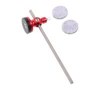 Yardwe Batteur de Pédale Double Face pour Grosse Caisse Marteau Alliage Aluminium Rouge Accessoire Percussion et Léger Remplacement Facile pour Batterie Jazz et Professionnelle