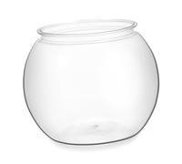 Yardwe Bocal à Poissons Plastique Rond Petit Aquarium pour Poissons Rouges De Bureau Transparent