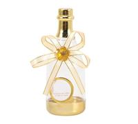 Yardwe Boîte à Bonbons Mariage de Bouteille Transparente Dorée Lot de 12 Pièces Contenant à Dragées pour Fête Décoration Chic Ruban Rouge Blanc Bleu Anniversaire et Célébration