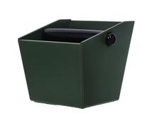 Yardwe Boîte à Café Style Italien Élégant Knock Box Vert en Abs Grosse Capacité Facile à Nettoyer Bac à Café pour Usage Domestique
